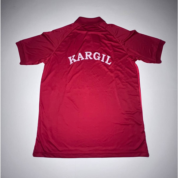 Kumar's Tiger Hill Kargil Red Polo Shirt Mens Size 42 Large NWT Kumar Army Store - Picture 2 of 7